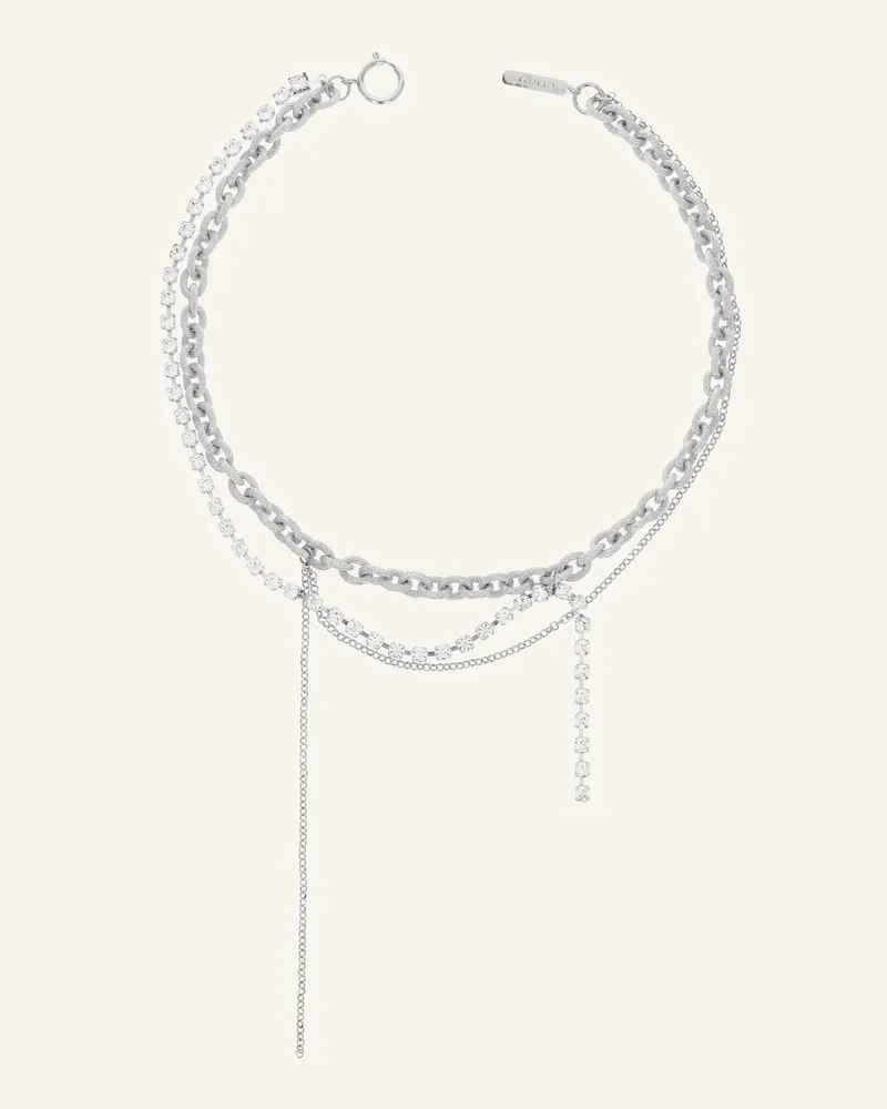 Justine Clenquet Halsschmuck Daisy Necklace By Glambou silber Silber