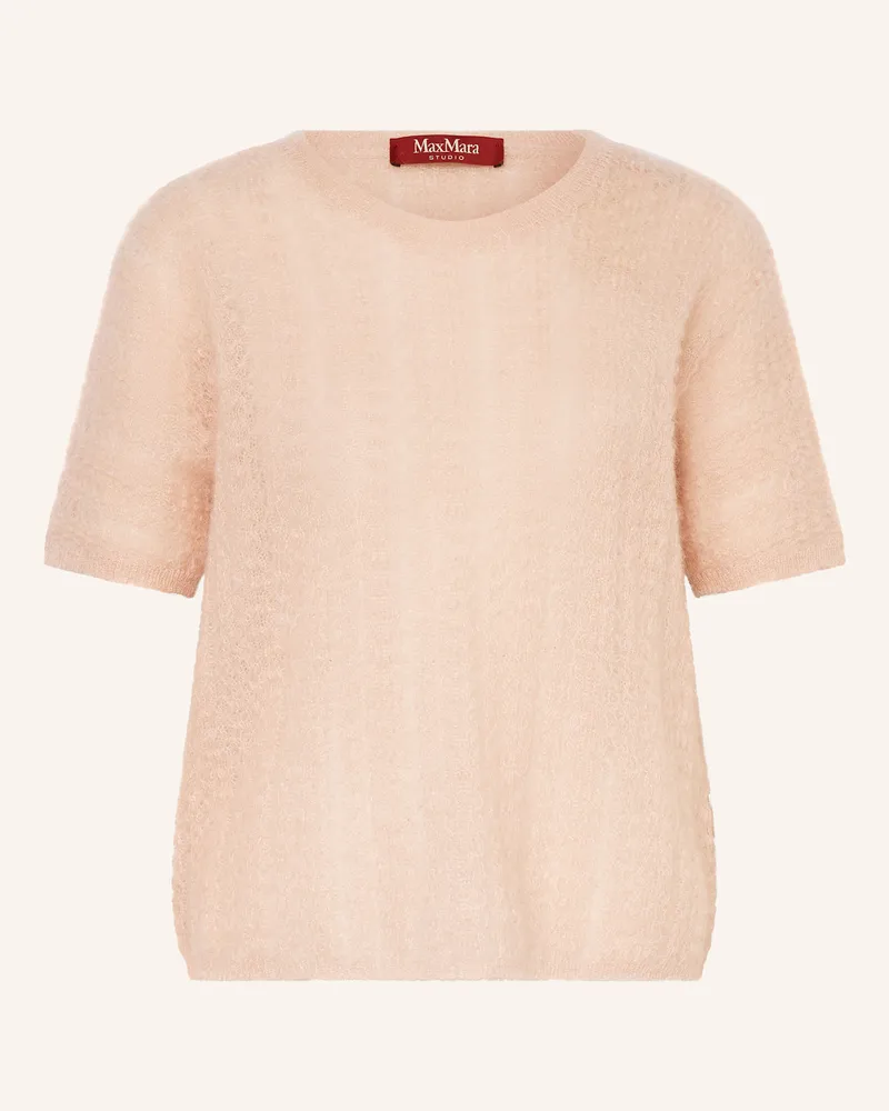 Max Mara Strickshirt TERZO mit Mohair Lachs