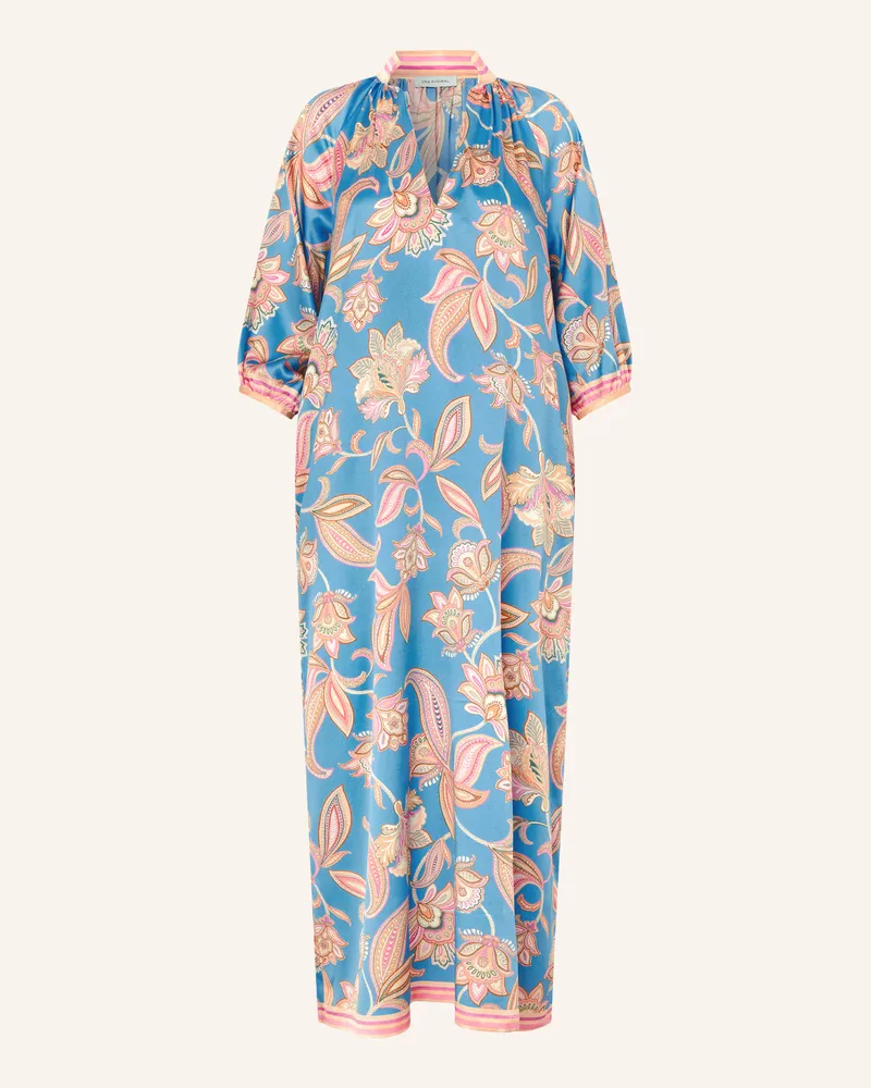 Kudibal Seidenkleid Sabrinadea Mit 3/4-Arm blau Hellblau