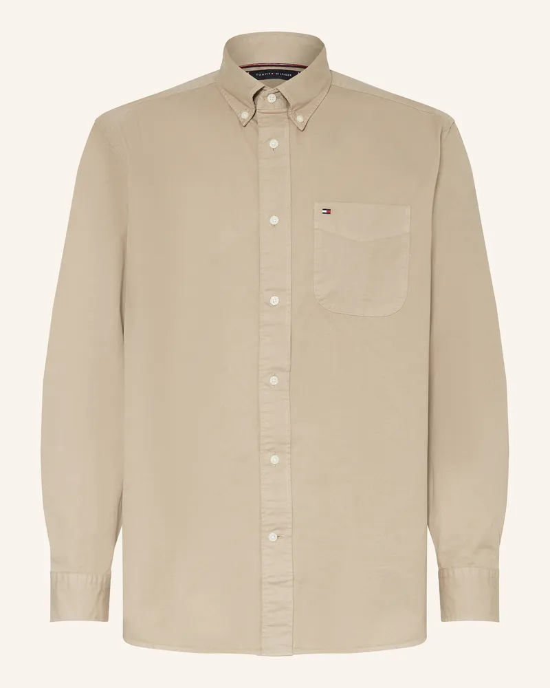 Tommy Hilfiger Hemd Relaxed Fit Hellbraun