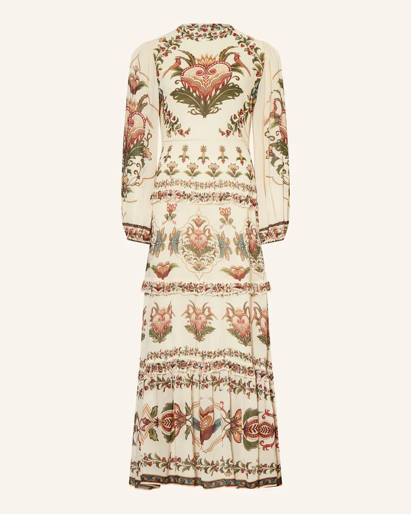 FARM Rio Kleid MAJESTIC HEARTS mit Rüschen Creme