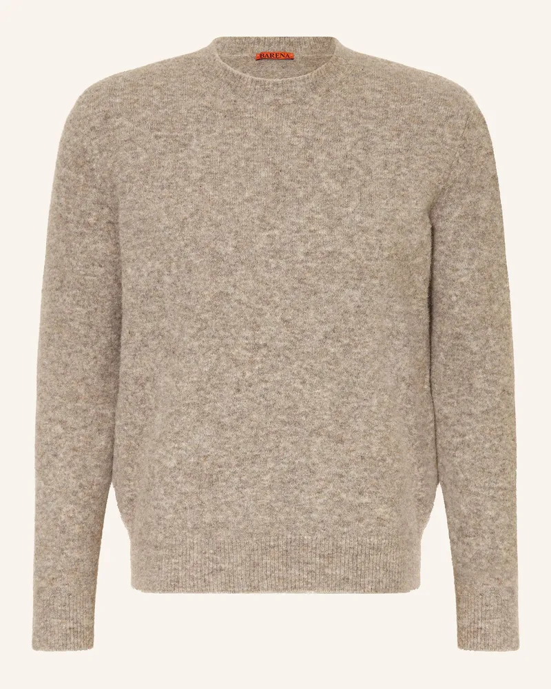 BARENA Pullover Mit Alpaka beige Grau