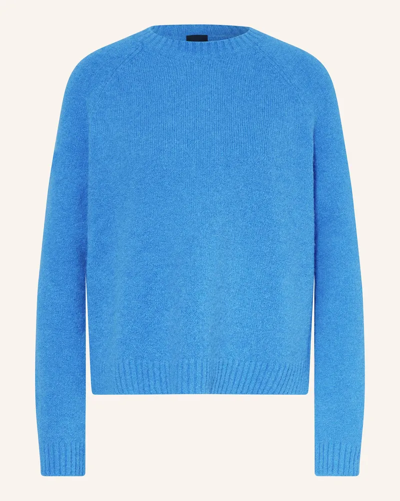 HUGO BOSS Pullover FEBISAN mit Alpaka Blau