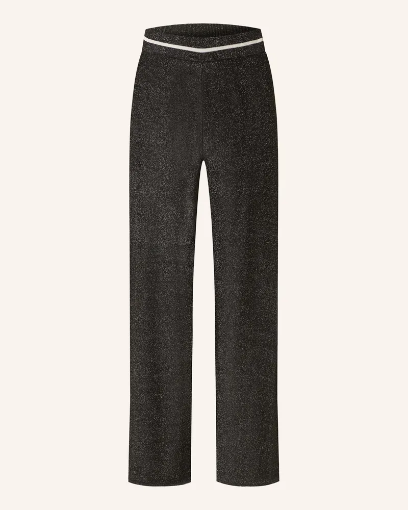 Liu Jo Strickhose mit Glitzergarn Schwarz