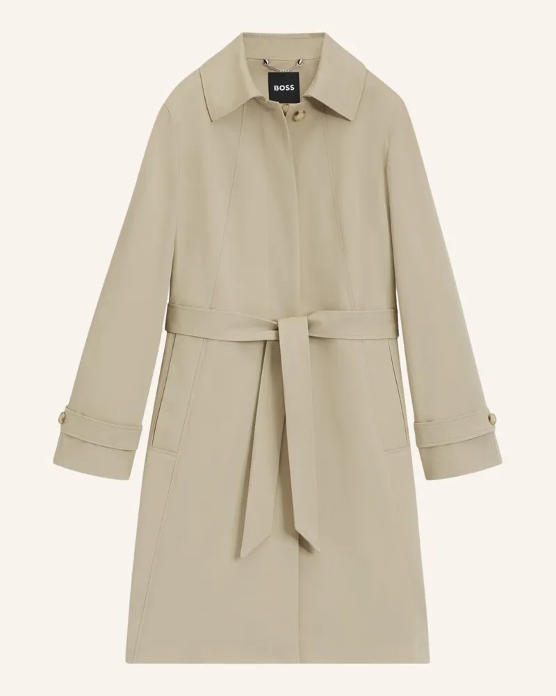 HUGO BOSS Klassischer Mantel CALEXIS Regular Fit Beige