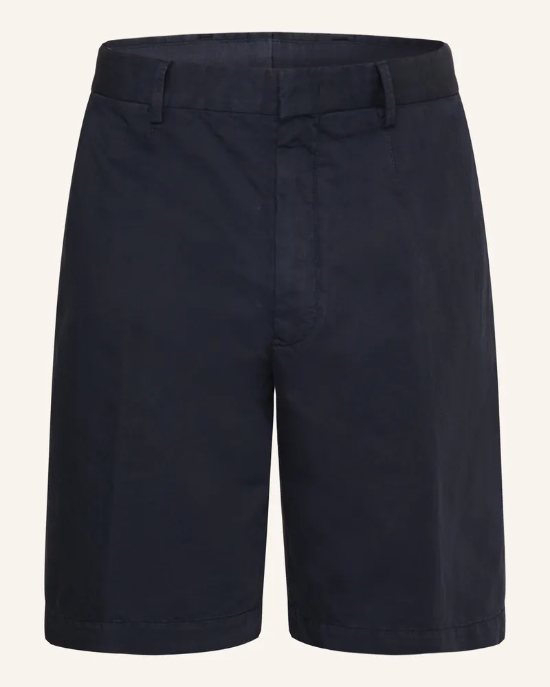 Ermenegildo Zegna Shorts mit Leinen Dunkelblau
