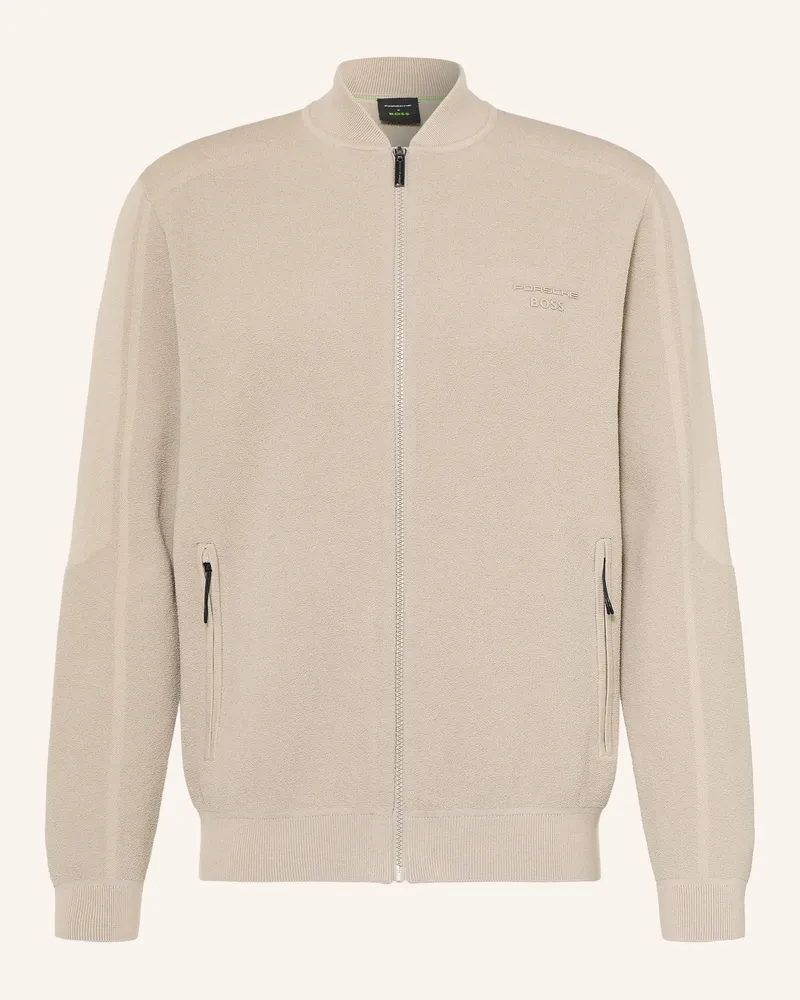 HUGO BOSS Jacke icons70 Im Materialmix beige Hellbraun