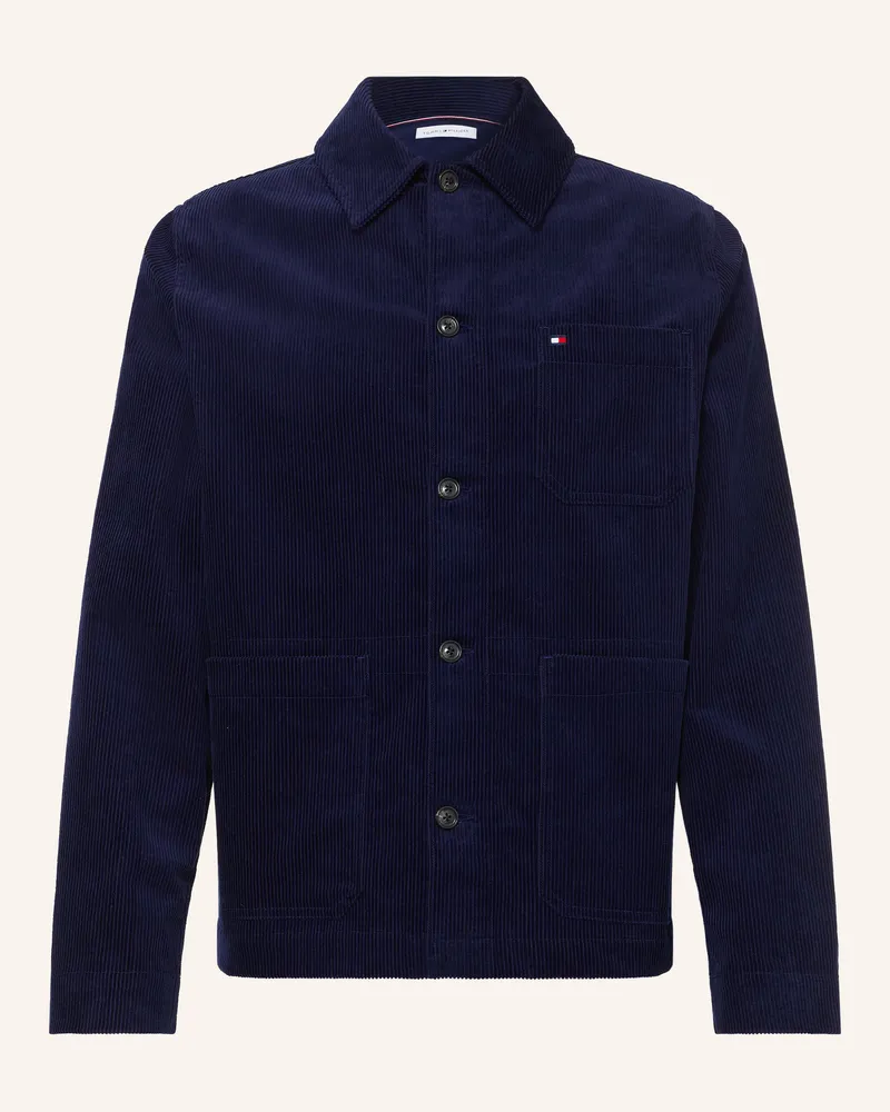 Tommy Hilfiger Cord-Overjacket blau Dunkelblau
