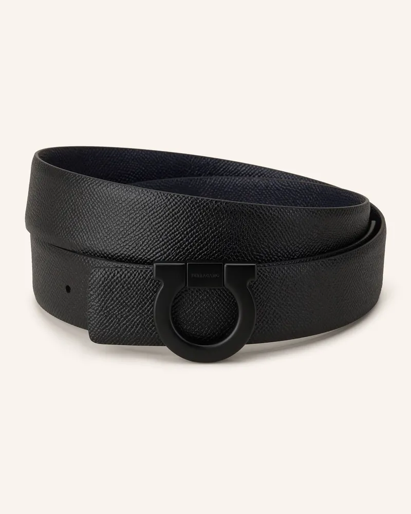 Ferragamo Ledergürtel Schwarz