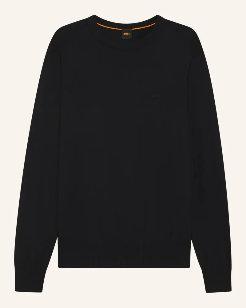 HUGO BOSS Pullover ASAC_C Regular Fit Schwarz