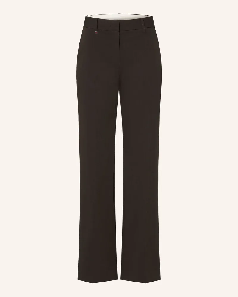 Tommy Hilfiger Marlenehose braun Dunkelbraun