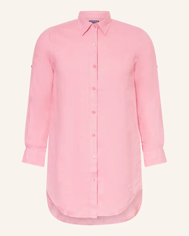 Vilebrequin Hemdbluse FRAGANCE aus Leinen Rosa