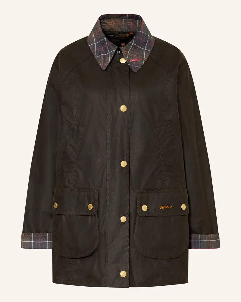 Barbour Fieldjacket Icons Beadnell gruen Dunkelgrün