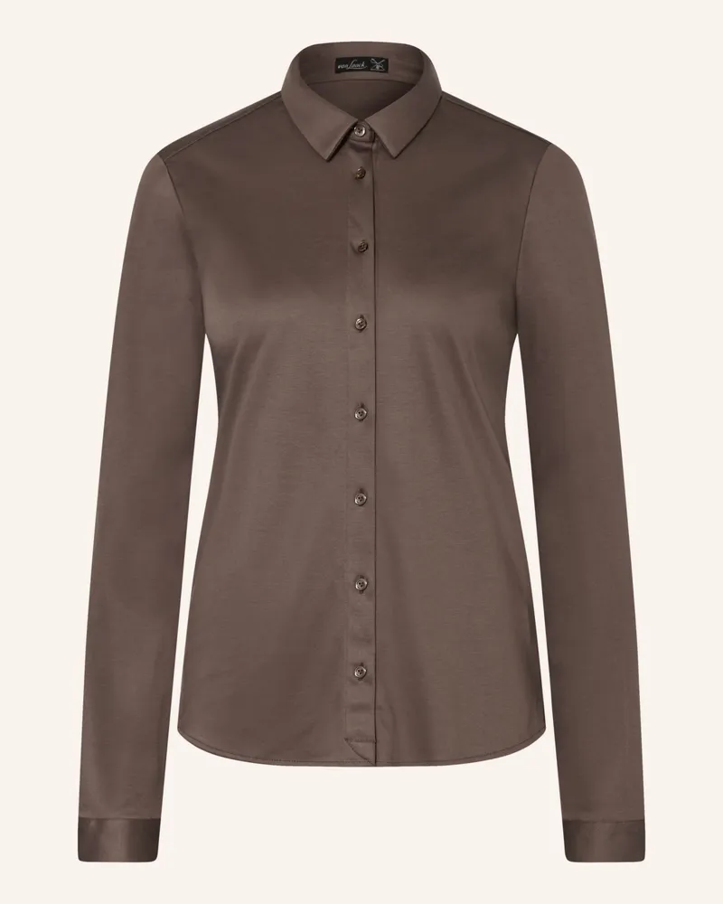 van Laack Hemdbluse Vl-Malis-Sv Aus Jersey braun Taupe