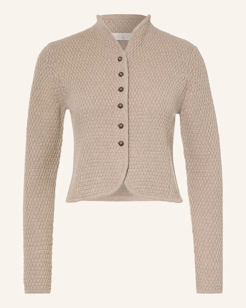 Johann & Johanna Strickjacke beige Taupe