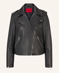 HUGO BOSS Lederjacke LUJANA Schwarz