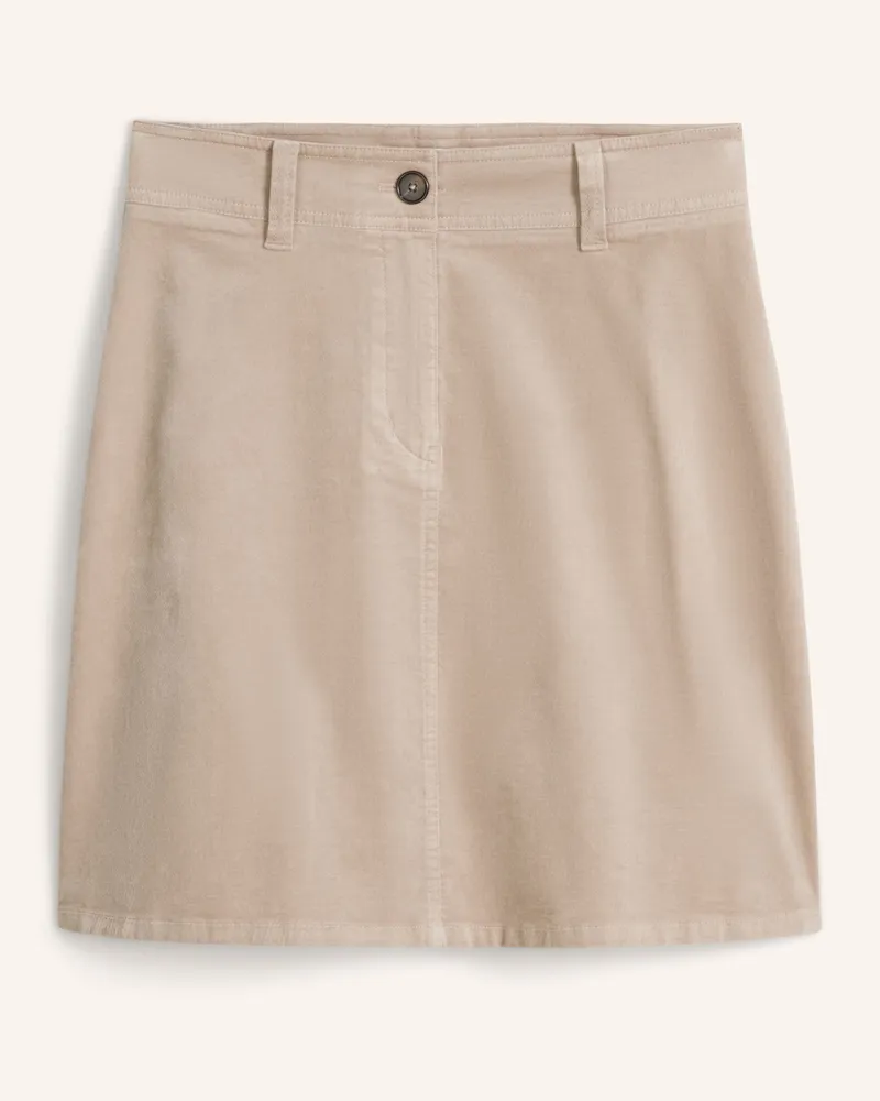 Marc O'Polo Samt-Minirock grau Creme