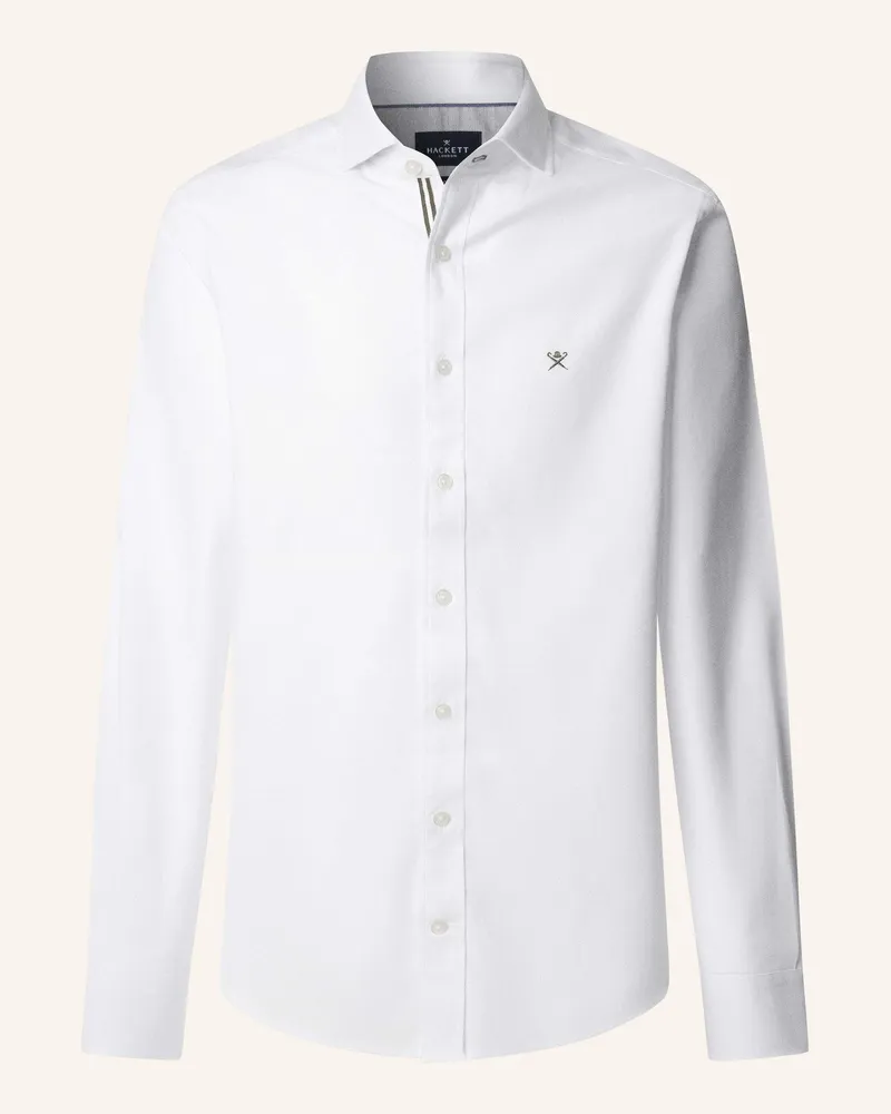 Hackett Freizeithemd FLANNEL TAPE Weiss