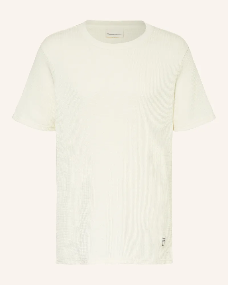 Knowledge Cotton Apparel T-Shirt Ecru