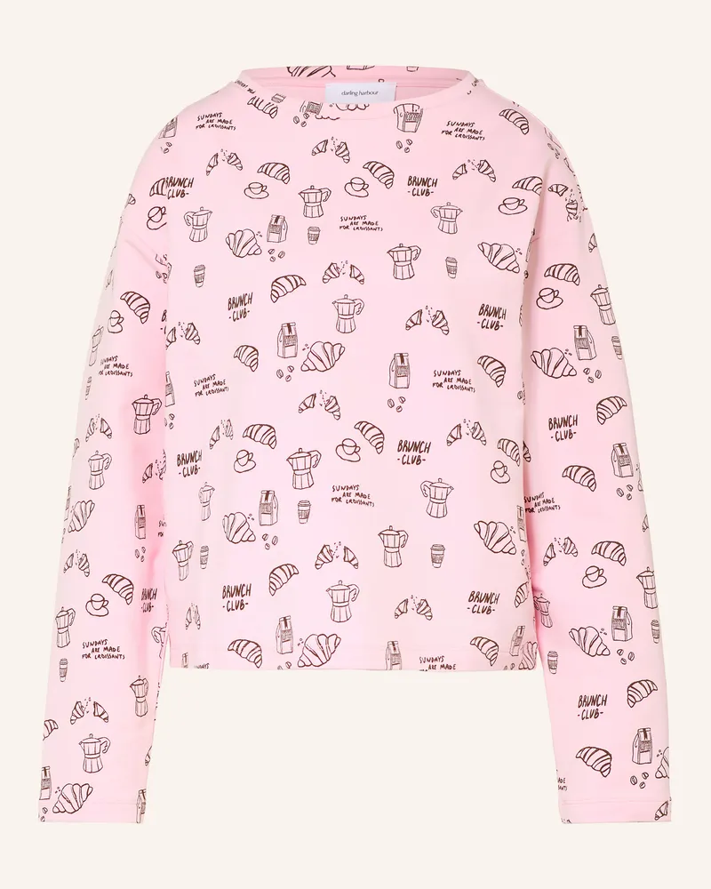 Darling Harbour Lounge-Sweatshirt rosa Rose