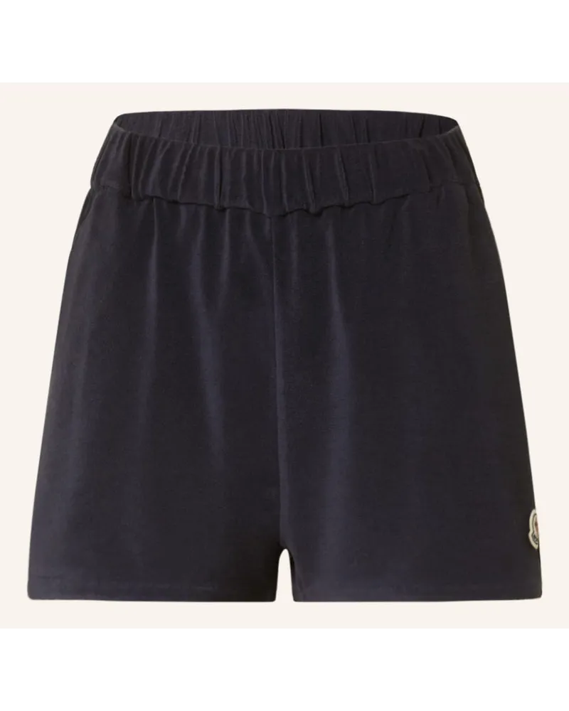 Moncler Frotteeshorts Blau