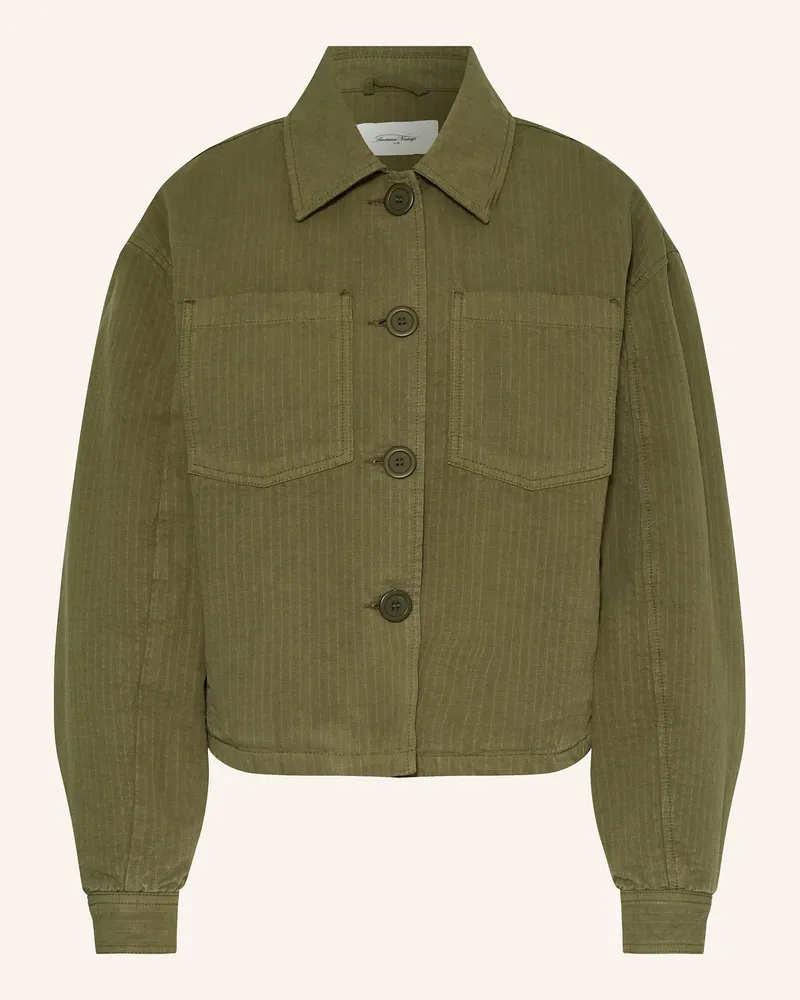 American Vintage Kastenjacke gruen Khaki