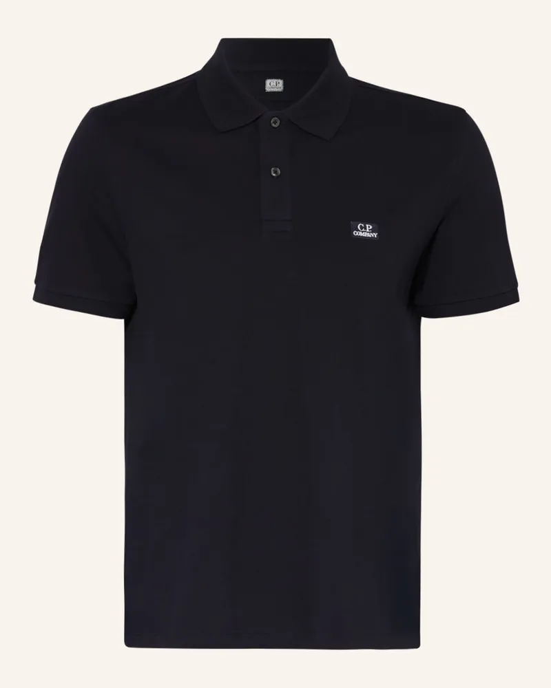 C.P. Company Piqué-Poloshirt Blau