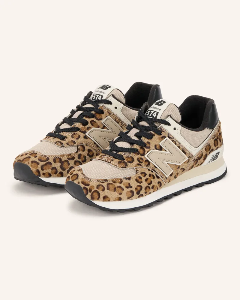 New Balance Sneaker 574 braun Hellbraun