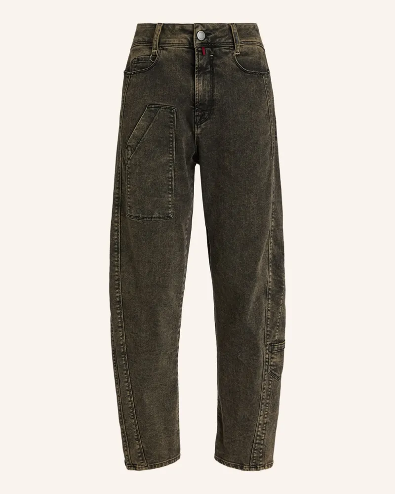 HIGH Jeans WIDE LEG SADDLE Grün