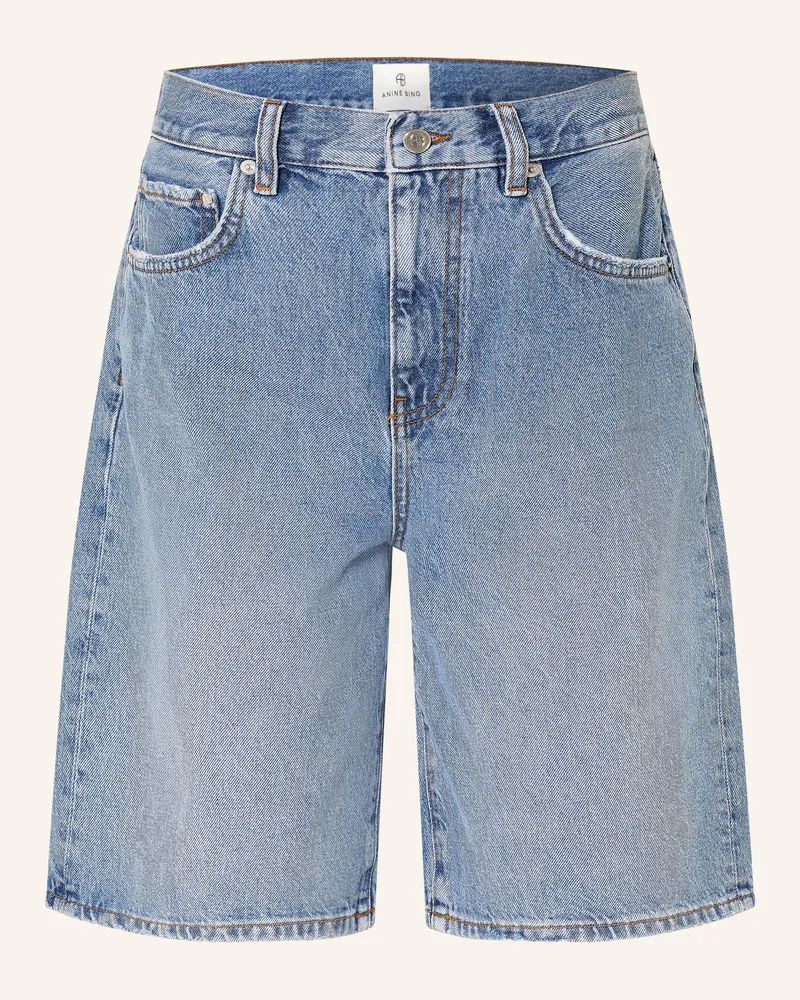 Anine Bing Jeans-Bermudas Jasper blau Pacific