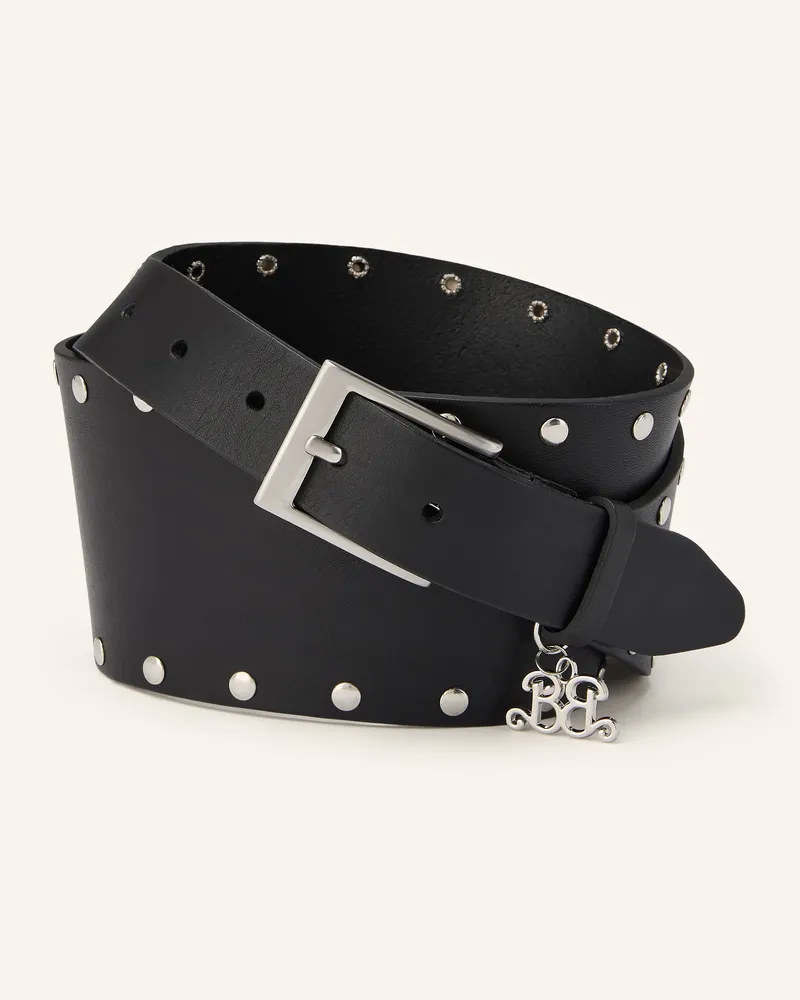 Gestuz Taillengürtel Mit Nieten schwarz Schwarz