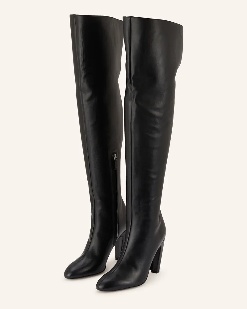 Gia Borghini Overknee-Stiefel Louise schwarz Schwarz