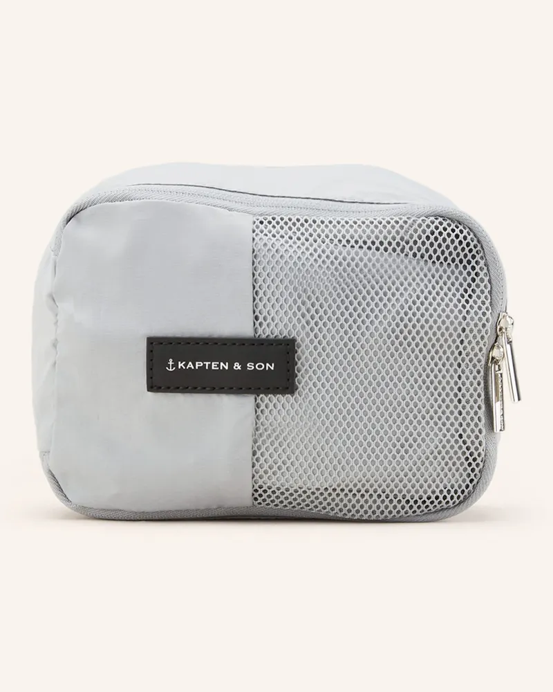 Kapten & Son 4er-Set Packhilfen CUBES SMALL Grau