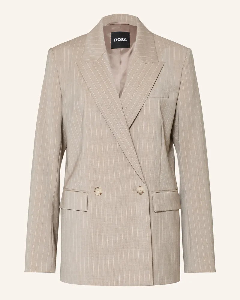HUGO BOSS Blazer Janka beige Hellgrau