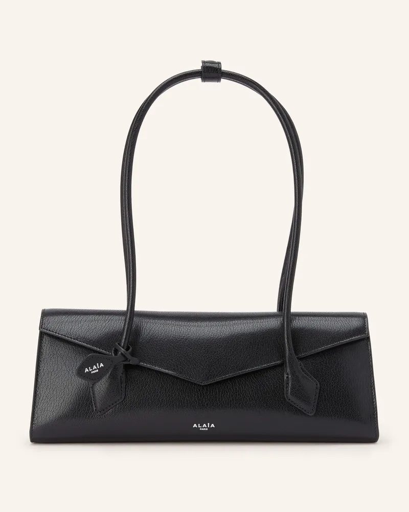 Alaïa Schultertasche Le Teckel Medium schwarz Schwarz