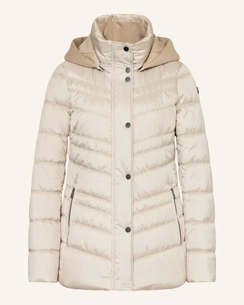 Fuchs Schmitt Steppjacke mit abnehmbarer Kapuze Beige