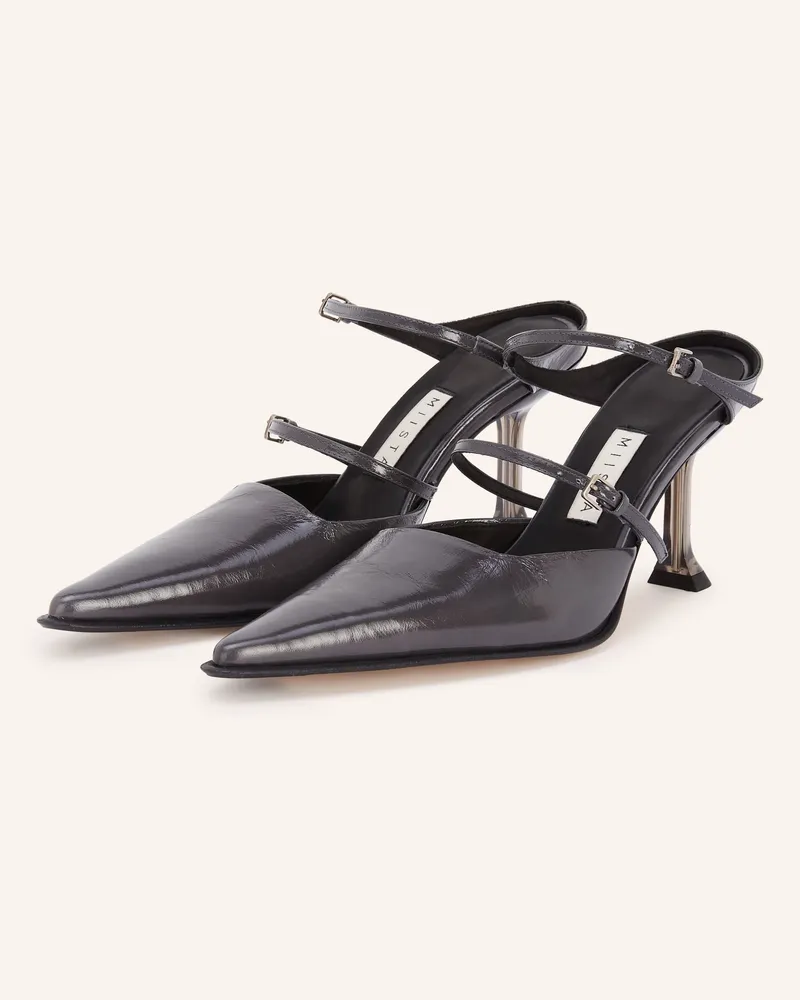 Miista Mules Shari grau Dunkelgrau