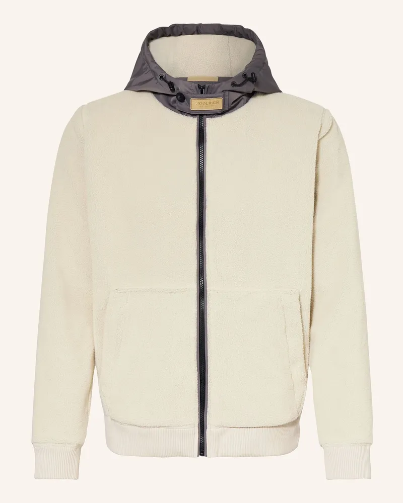 Woolrich Fleecejacke Hellgrau