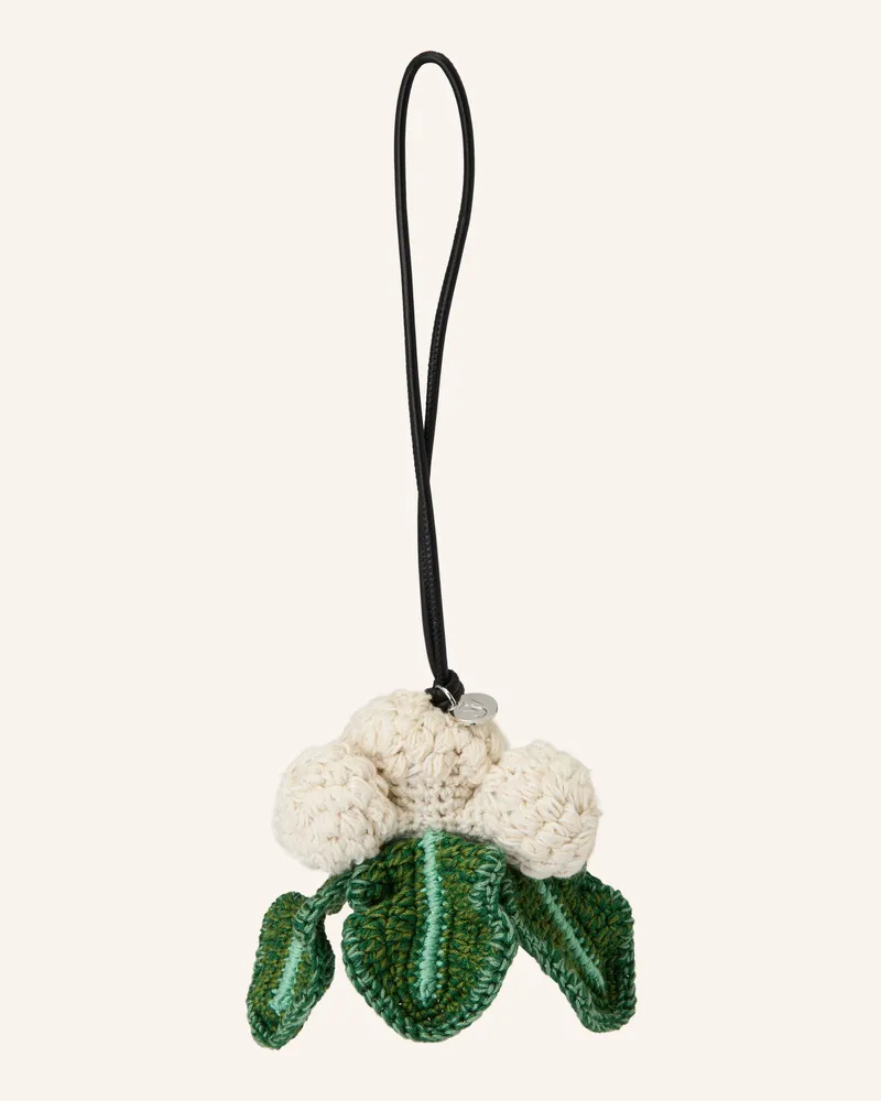 J.W.Anderson Taschenanhänger weiss Rosa