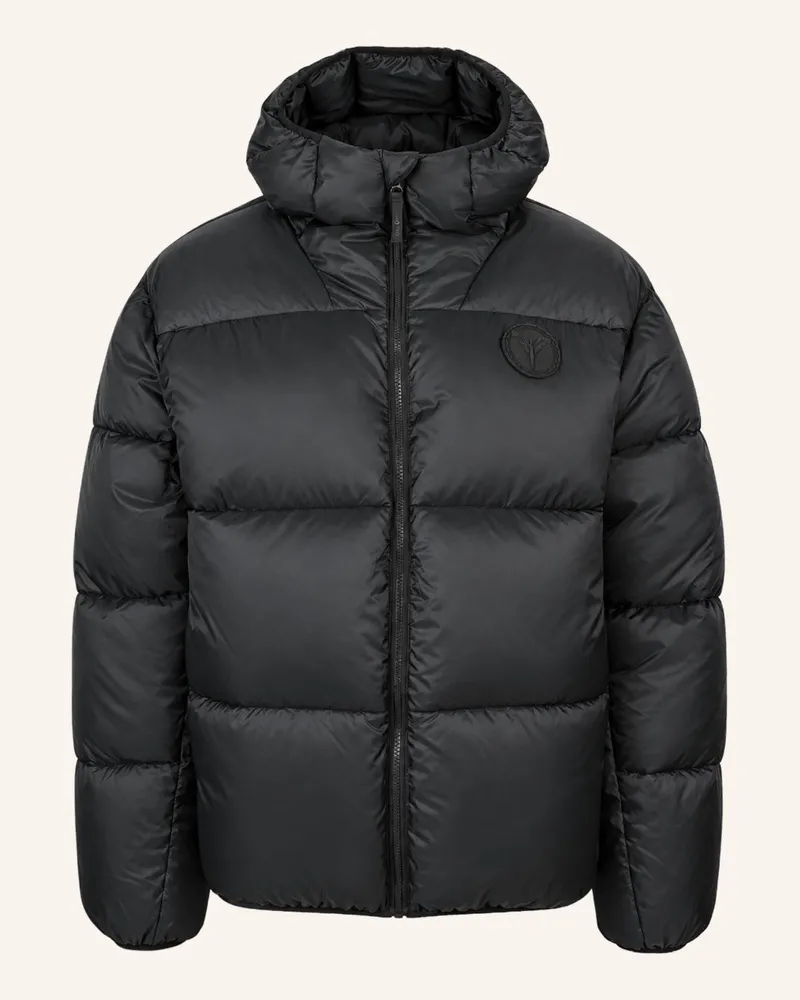 Carlo Colucci Wattierte Jacke Mit Austauschbarem Badge Furnari schwarz Schwarz