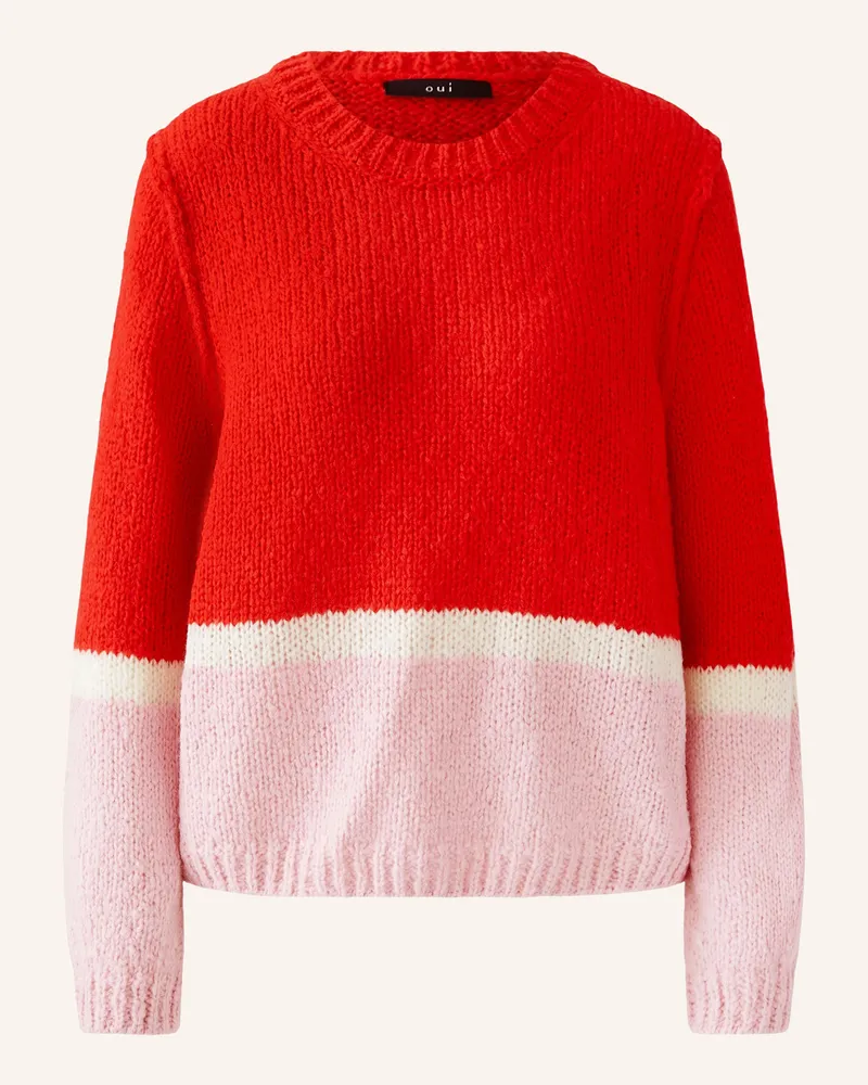 Oui  Pullover Rot