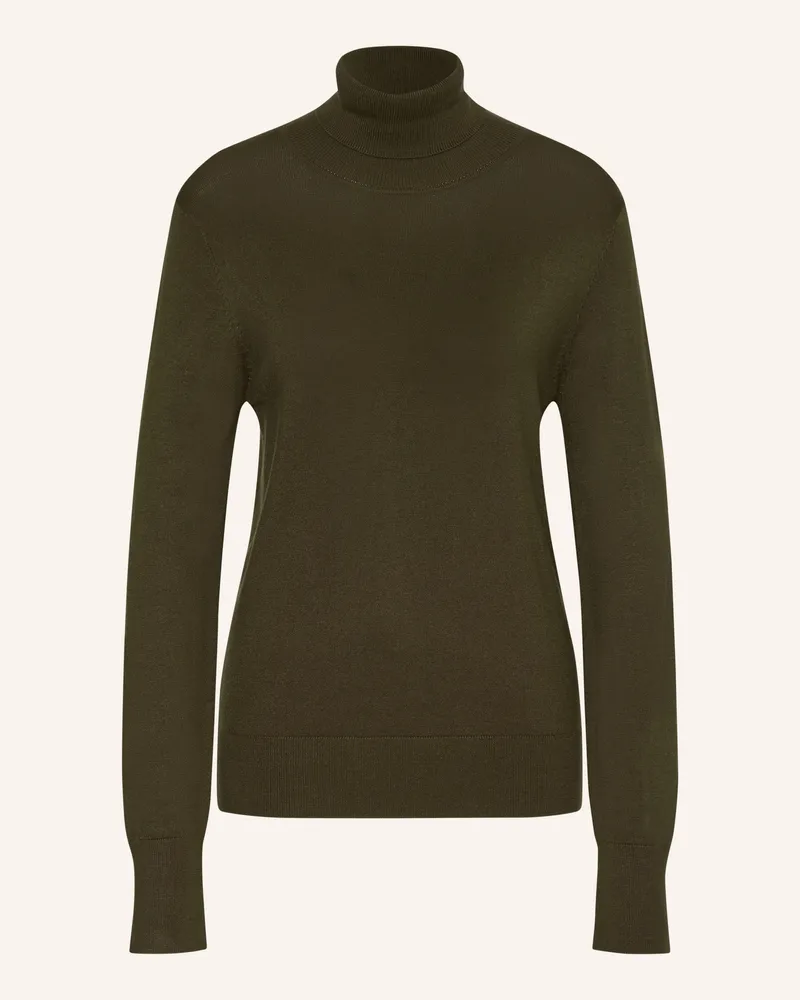 Darling Harbour Rollkragenpullover gruen Olive