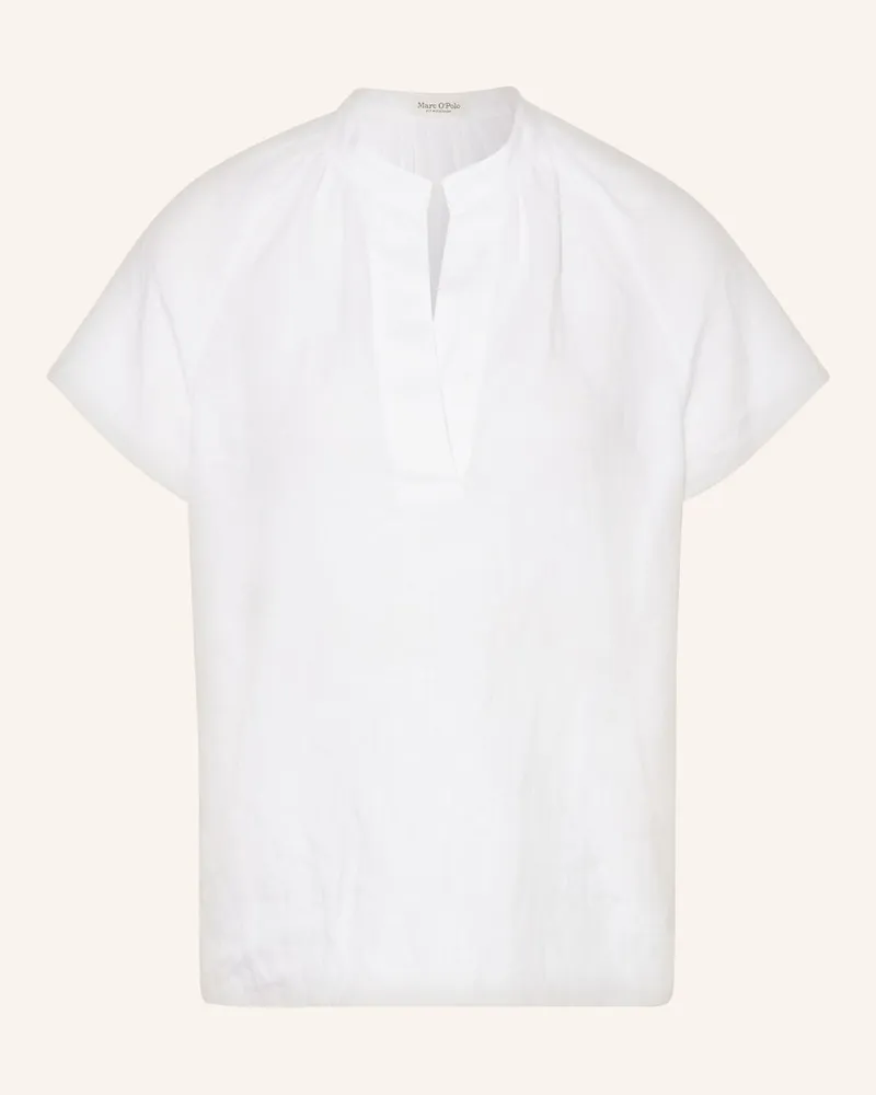 Marc O'Polo Blusenshirt aus Leinen Weiss