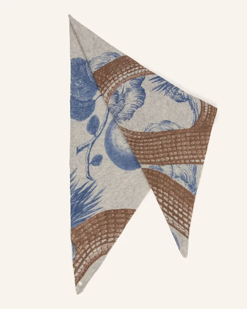 Friendly Hunting Dreieckstuch Aus Cashmere blau Grau