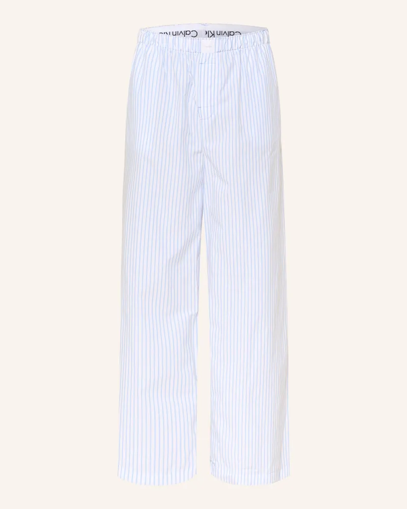 Calvin Klein Schlafhose blau Hellblau