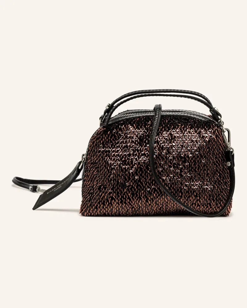 Gianni Chiarini Handtasche Alifa Small Mit Pailletten braun Dunkelbraun