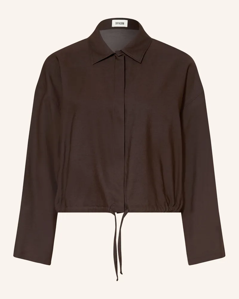 Drykorn Hemdbluse Fionel braun Dunkelbraun