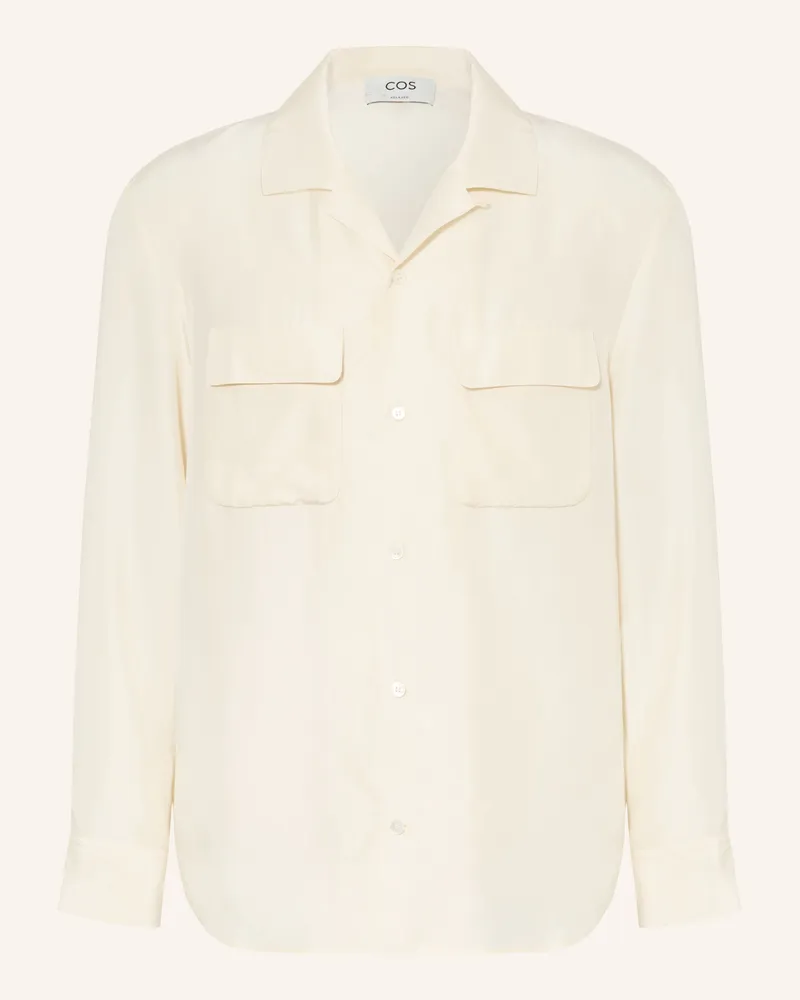 COS Resorthemd Comfort Fit Aus Seide gelb Ecru