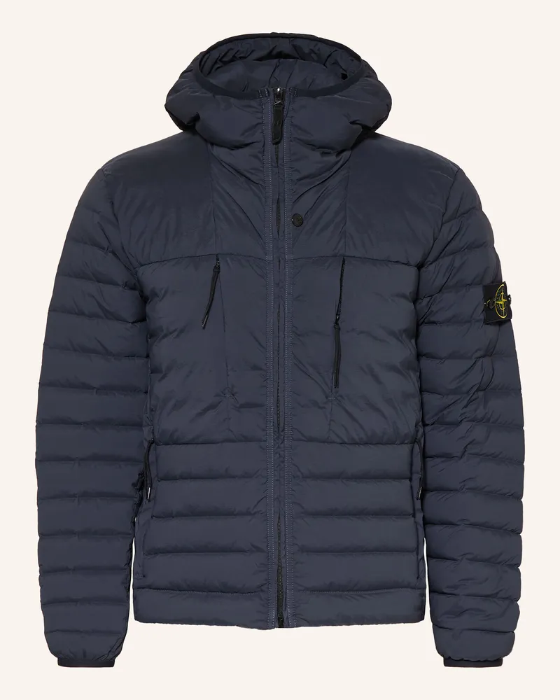 Stone Island Lightweight-Daunenjacke Dunkelblau