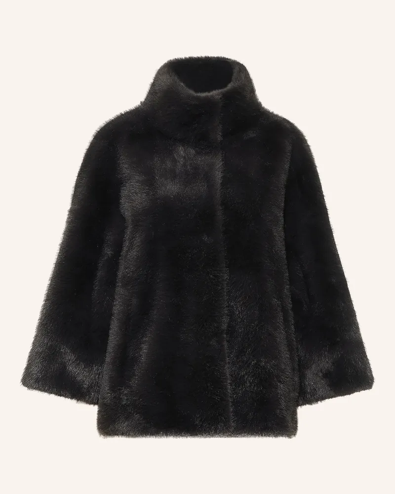 Juvia Kunstpelz-Jacke Fedora grau Dunkelgrau